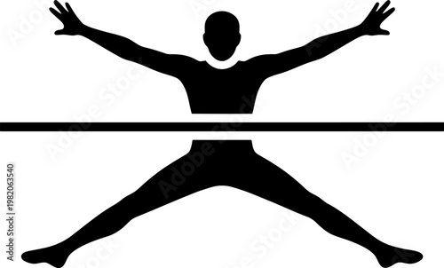 Water Aerobics Icon Vector