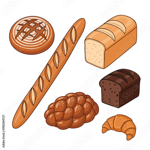 Assorted Baked Goods and Pastries for Breakfast or Snack Time