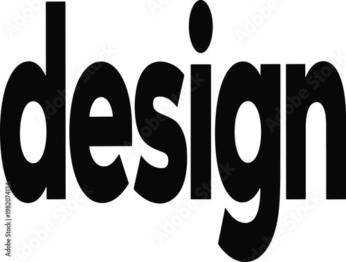 Black bold text in minimalist style typography vector illustration EPS PNG file