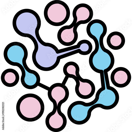 Prebiotics lineal color icon