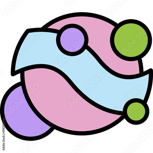 Polyphenols lineal color icon