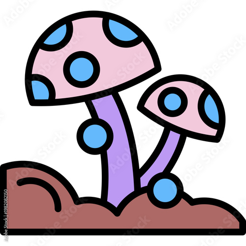 Adaptogens lineal color icon