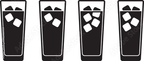 Vector illustration of a happy black and white wedding rings set concept featuring a minimalist symbol design and an artistic theater mask icon