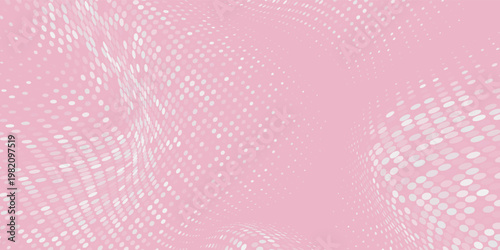 white polka dots pattern over hot pink useful as a background good effect