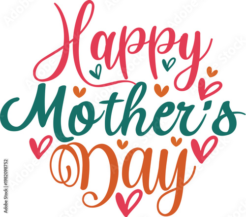 Happy Mother's Day Svg Design