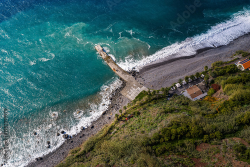 Banana Plantation at Praia da Fajã da Areia Madeira