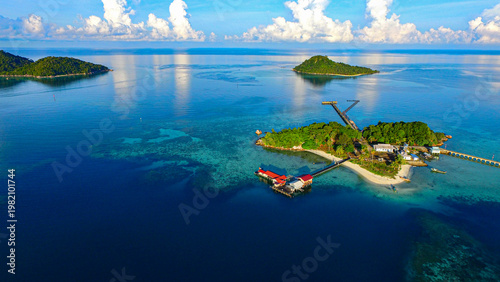 Quadro su tela tropical island in the anambas