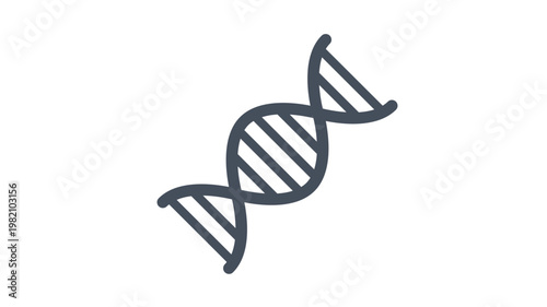 Fotografie DNA Double Helix Vector Icon Illustration