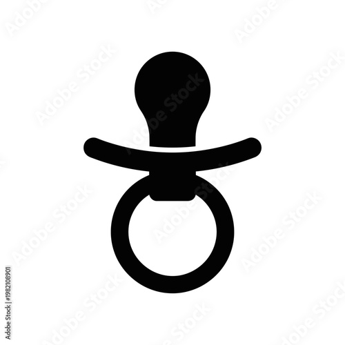 Baby pacifier icon - a simple and essential item