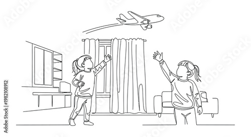 A young boy is happily playing with building blocks and a doll