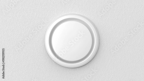 Round air vent mounted on the ceiling