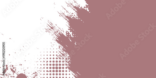 Abstract grungy design blending a unique mix of grunge textures with an artistic paintstroke effect, the composition features an array of graphic elements.