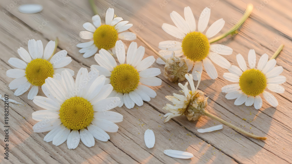Obraz premium Pure Chamomile Flowers of Gentle Calm