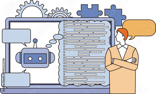 バイブコーディングのイメージイラスト