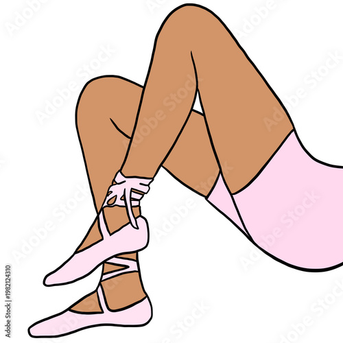 Pilates Ballet Grip Sock Stretch