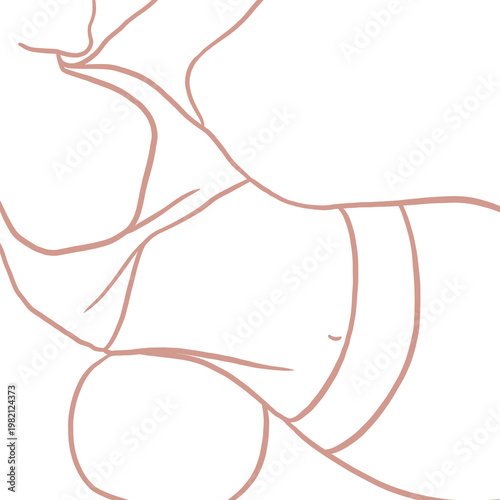 Pilates Stretch Drawing