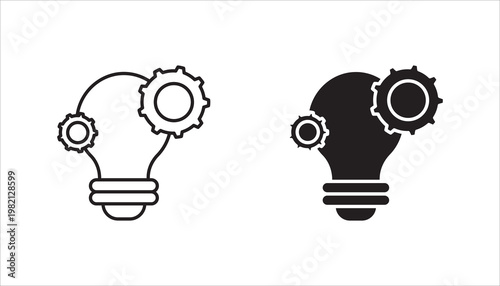 innovation icon set, with white background