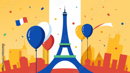 Colorful hot air balloons floating in the sky at sunrise