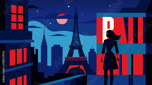 Silhouette of a firefighter walking towards a raging fire at night