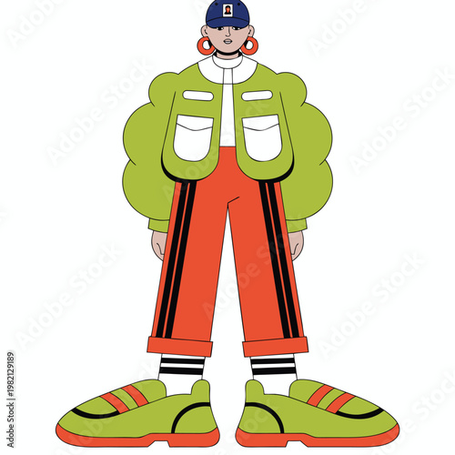 cartoon illustration of a man with a gun
