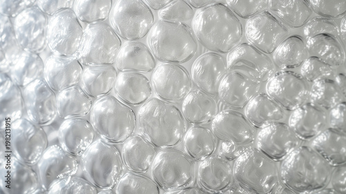  bubble  transparent wrap on a clear background