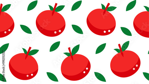 Fresh red tomatoes with green stems attached