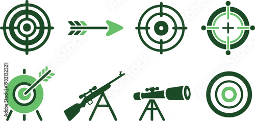 target bullseye arrow icon crosshair scope sight telescope