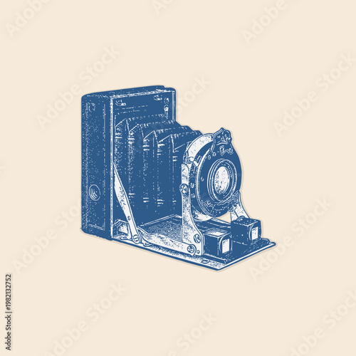 Analog film photgraphy camera icon clipart retro logo vintage illustration design vector element-06