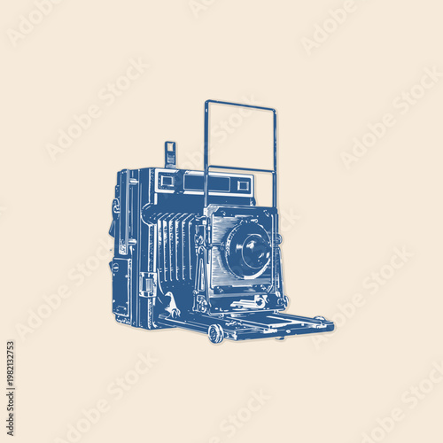 Analog film photgraphy camera icon clipart retro logo vintage illustration design vector element-03