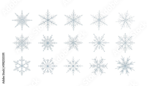 Hand painted watercolor Christmas elements trees baubles candy canes festive holiday set