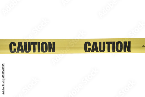 under construction caution tape isolated on transparent background
