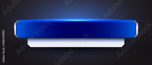 Blank Blue Technology Lower Third Interface