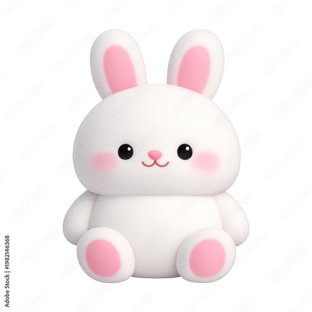 Fototapeta premium PNG Cute cartoon bunny illustration.