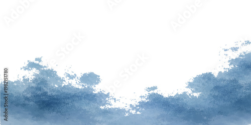 A beautiful abstract blue background featuring a bright summer sky filled with fluffy white clouds and soft sunlight illuminating the clear nature atmosphere for a beautiful day in heaven