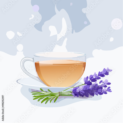 Lavendeltee mit sanftem Blütenduft