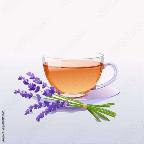 Lavendeltee mit sanftem Blütenduft