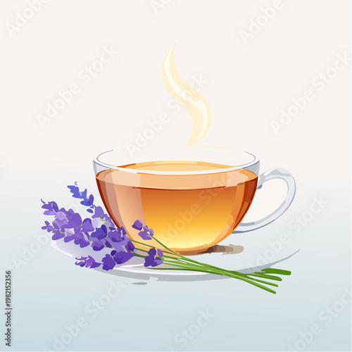 Lavendeltee mit sanftem Blütenduft