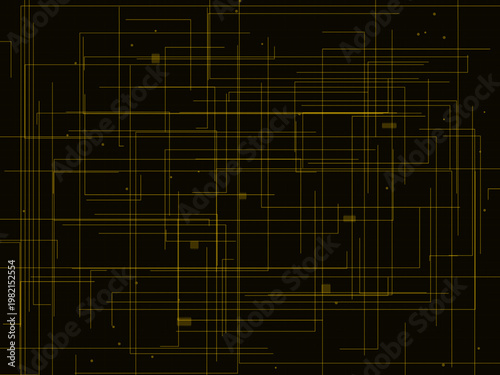 PCB Trace Pattern Futuristic Technology Abstract Background