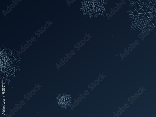 Frozen Frost Crystal Pattern Snowflake Elegant Background