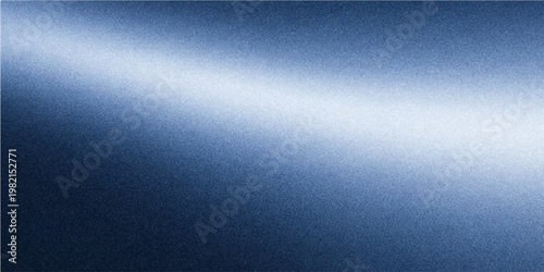 A seamless brushed stainless steel plate with a dark blue metallic texture and shiny silver light gradients creates a sophisticated gray aluminum surface backdrop for modern design wallpaper