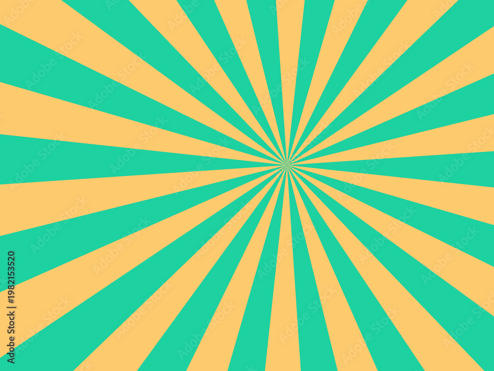 Obraz premium Retro Sunburst Rays Abstract Colorful Background Vector
