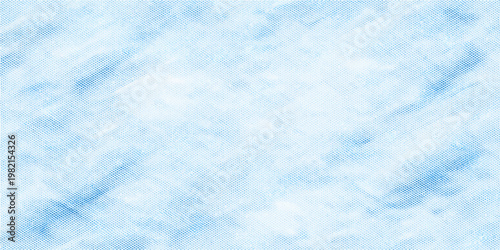 A beautiful summer cloudscape features fluffy white clouds drifting across a bright blue sky background, creating a light and airy nature texture with a serene atmosphere of heaven