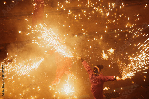 Tableau sur toile Fireshow during Fallas 2026