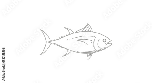 Detailed drawing of a single fish.