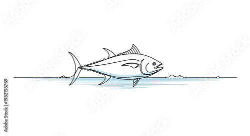 Fish Swimming In The Ocean Water.