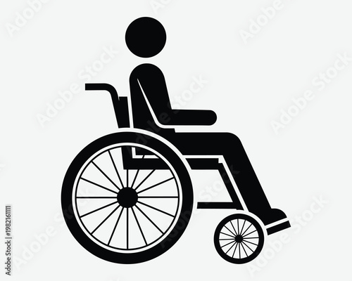 Wheelchair symbol accessibility icon representing individuals with mobility impairments