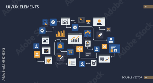 A calming and sophisticated deep blue background evokes feelings of trust, stability, and professionalism, ideal for marketing materials and website d