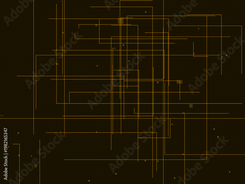 Digital Circuit Board Electronic Network Pattern Design