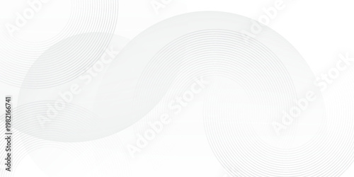 White geometric abstract background overlap layer on bright space with lines effect decoration. Modern graphic design element circles style. abstract sparkle pastel pattern.