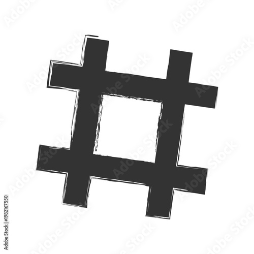 Hashtag icon vector illustration. hashtag sign and symbol. hashtag symbol on white background. Vector illustration. Eps file .